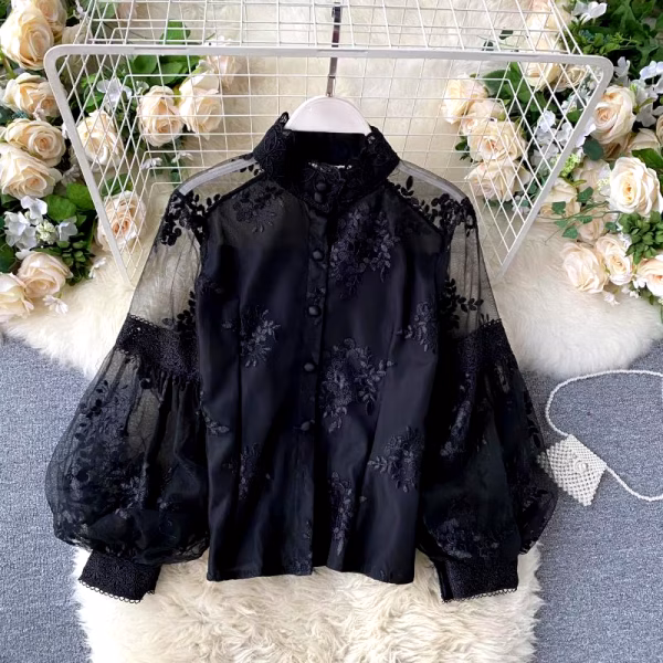 Lace Blouse Tops