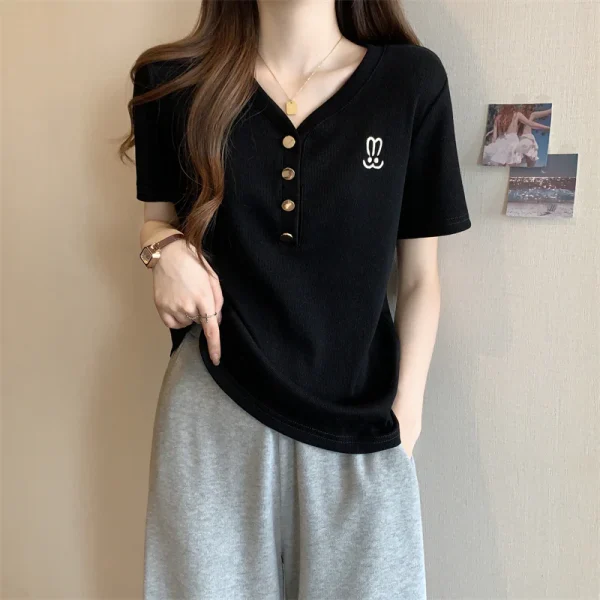 Rabbit Embroidery Tops