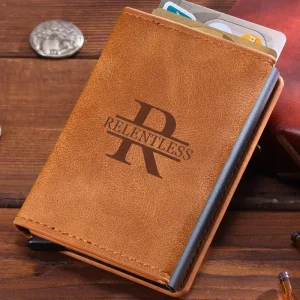 Brown leather wallet